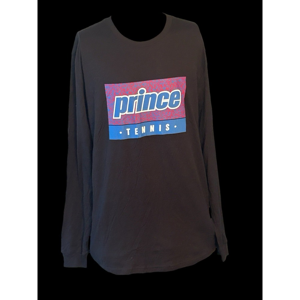 Prince Tennis ‎ NEW Black Long Sleeve Mens T-Shirt Size Medium NWT